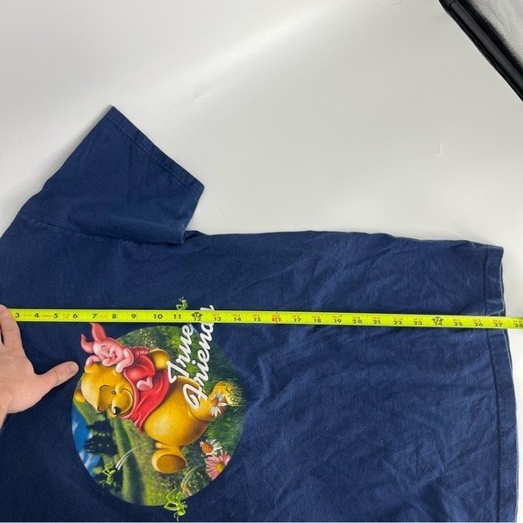 Disney Shirt Mens Medium Blue Winnie The Pooh True Friends Vintage Single Stitch - Picture 8 of 8